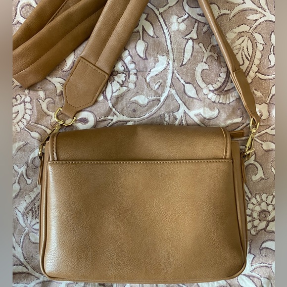 MĀEDN | Camel Everyday Crossbody Leather Purse & Card Wallet | VGUC | One Size - Picture 2 of 12